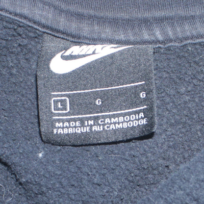 Nike Men's Black Full Zip Hoodie Size L Fleece Sportswear