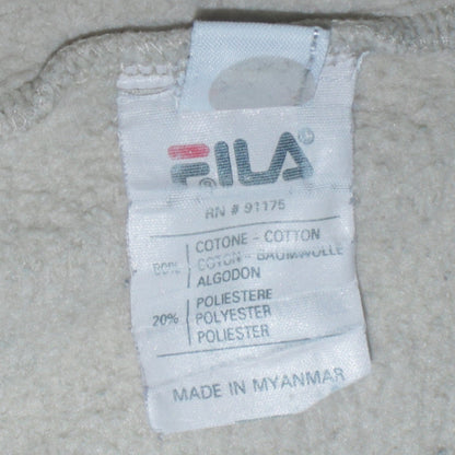 FILA Boys Beige Pullover Hoodie 11-12 Years Logo Fleece Sweatshirt