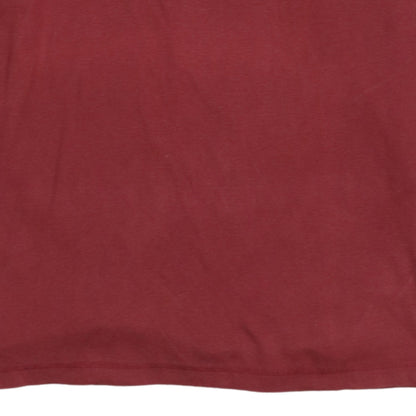 Marlboro Classics Women Red Long Sleeve Cotton T-Shirt Size L