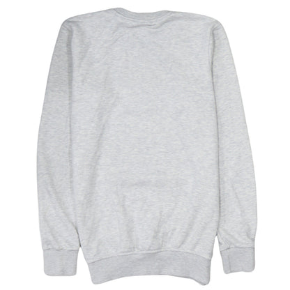 Calvin Klein Men Grey Cotton Logo Pullover Sweatshirt Size S