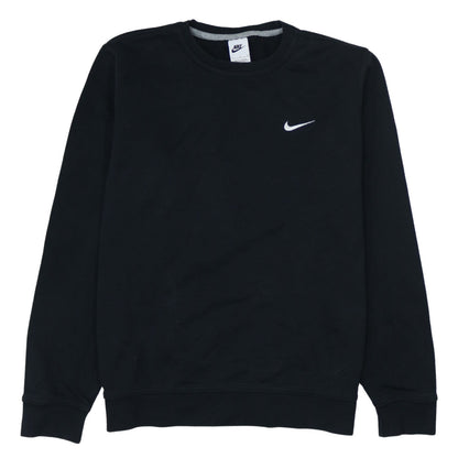 Nike Womens Black Large Pullover Sweatshirt Cotton Blend Logo