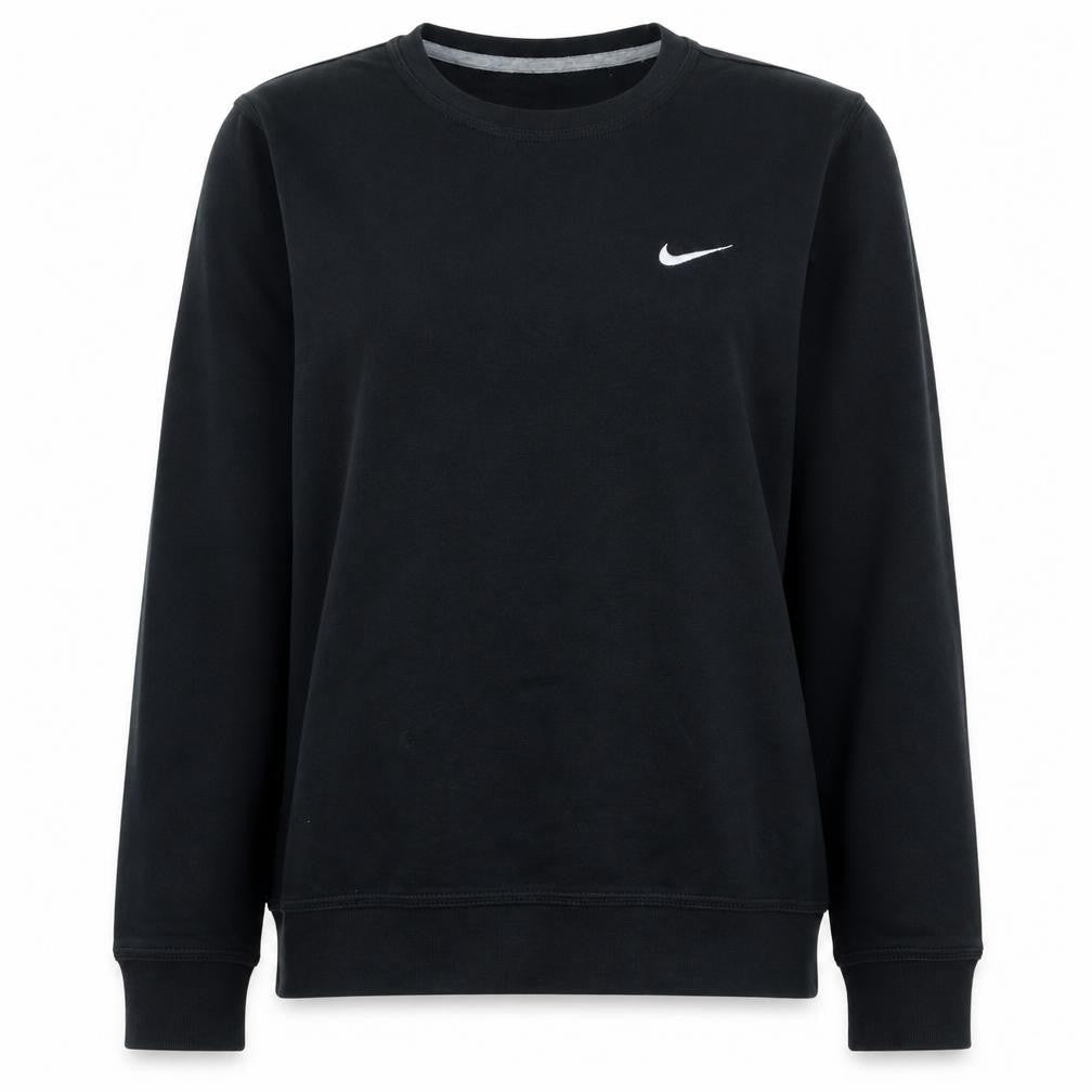 Nike Womens Black Large Pullover Sweatshirt Cotton Blend Logo