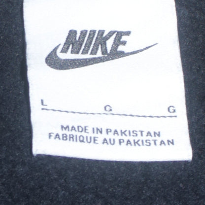 Nike Womens Black Large Pullover Sweatshirt Cotton Blend Logo