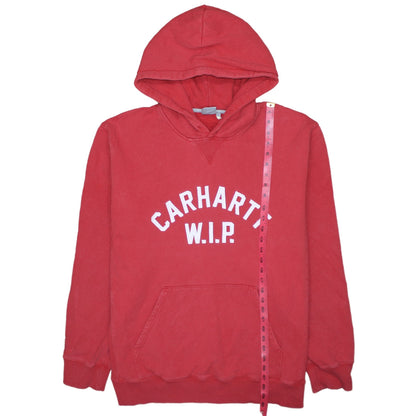 Carhartt WIP Men's Red 2XL Pullover Hoodie Fleece Sweatshirt