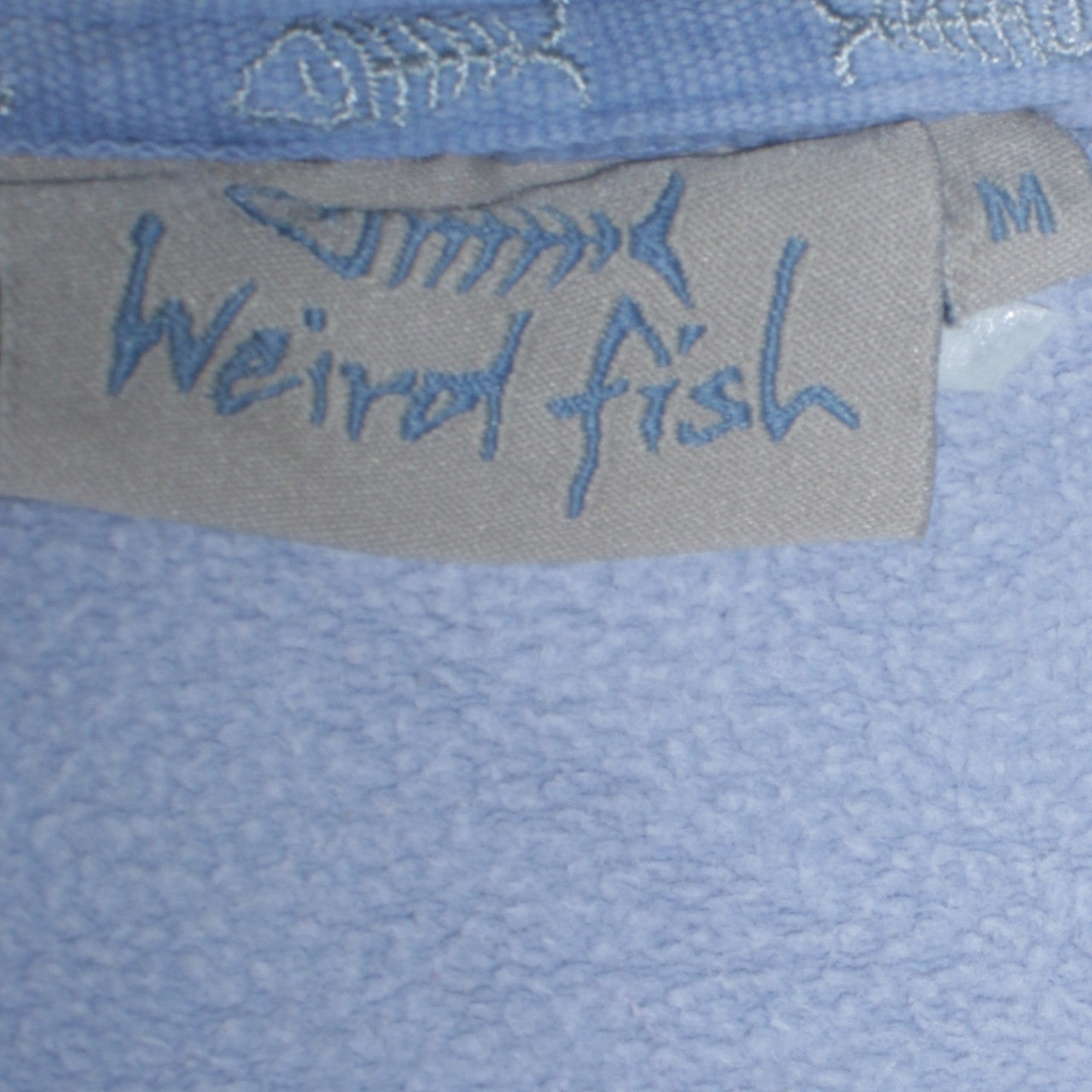 Weird Fish Women Light Blue 1/4 Zip Sweatshirt M