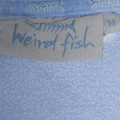 Weird Fish Women Light Blue 1/4 Zip Sweatshirt M