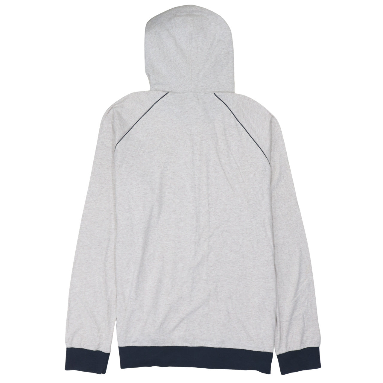 Hugo Boss Men's Grey Full Zip Hoodie 2XL Lightweight Jersey
