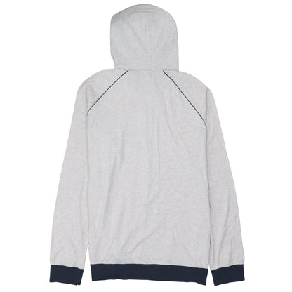 Hugo Boss Men's Grey Full Zip Hoodie 2XL Lightweight Jersey