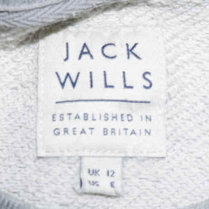 Jack Wills Womens Grey Crew Neck Pullover Sweatshirt UK 12