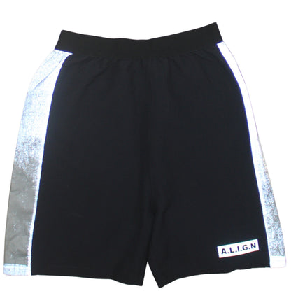 A.L.I.G.N Men’s Black Reflective Athletic Shorts Size S