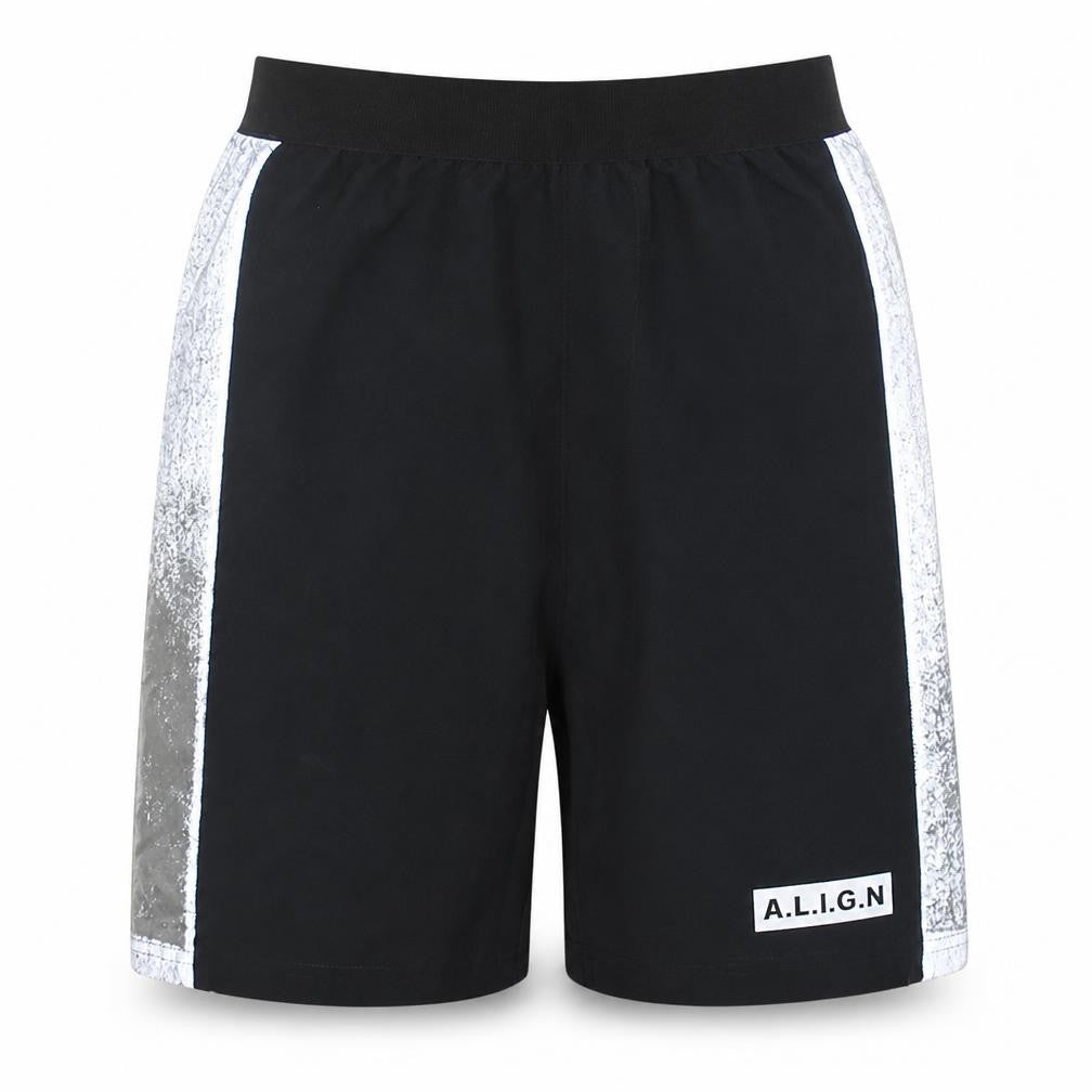 A.L.I.G.N Men’s Black Reflective Athletic Shorts Size S