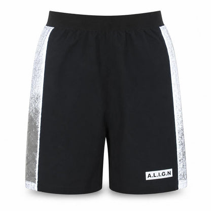 A.L.I.G.N Men’s Black Reflective Athletic Shorts Size S