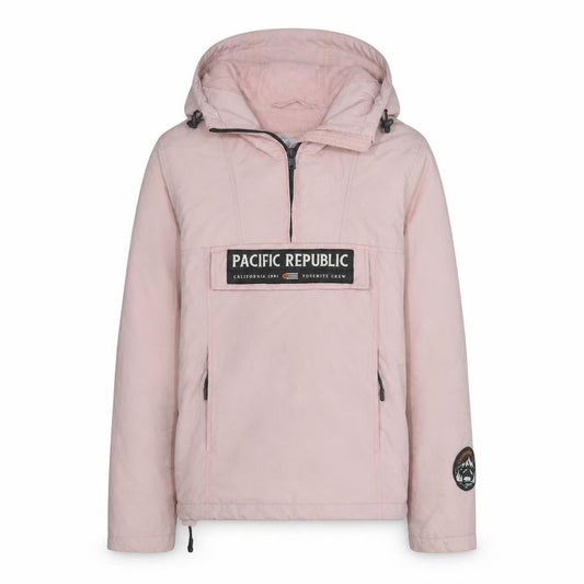 Pull & Bear Women Pink Hooded Anorak Jacket XS Casual Lined
