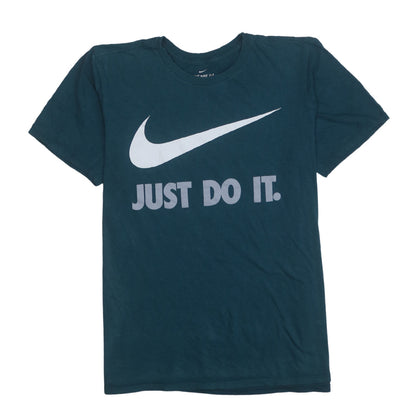 Nike Men's Blue 'Just Do It' Graphic Regular Fit T-Shirt M