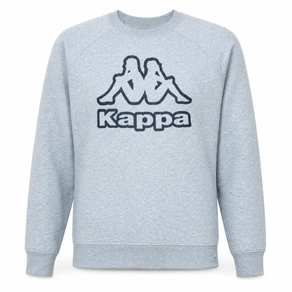 Kappa Mens Grey Logo Pullover Sweatshirt Medium Regular Fit