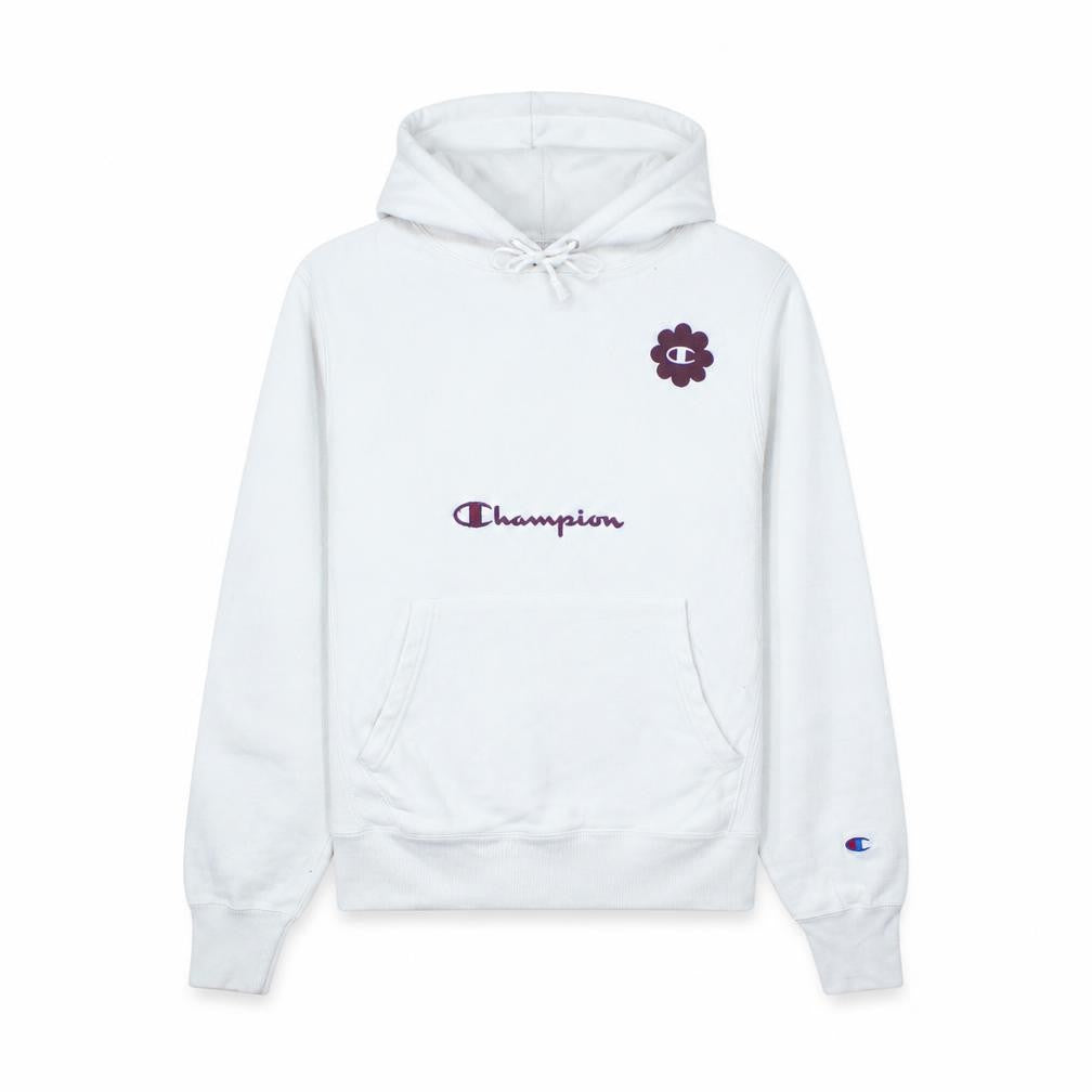 Champion Womens White XS Reverse Weave Pullover Hoodie