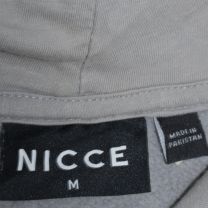 Nicce Men's Grey Pullover Hoodie Medium Classic Fleece Sweatshirt