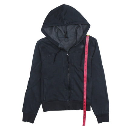 Adidas Womens Black Full Zip Hoodie Sweatshirt M UK 12 Sportswear