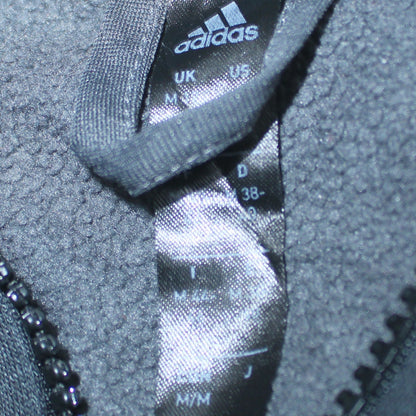 Adidas Womens Black Full Zip Hoodie Sweatshirt M UK 12 Sportswear