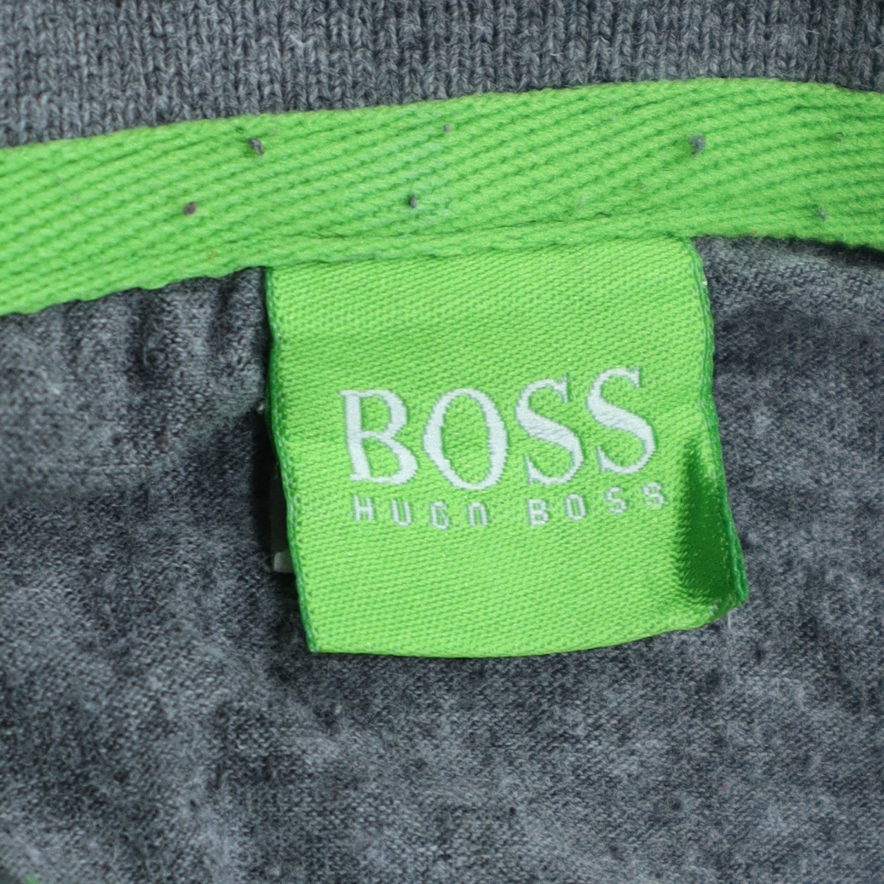 Hugo Boss Men's Grey Striped Polo Shirt Size L Classic Fit