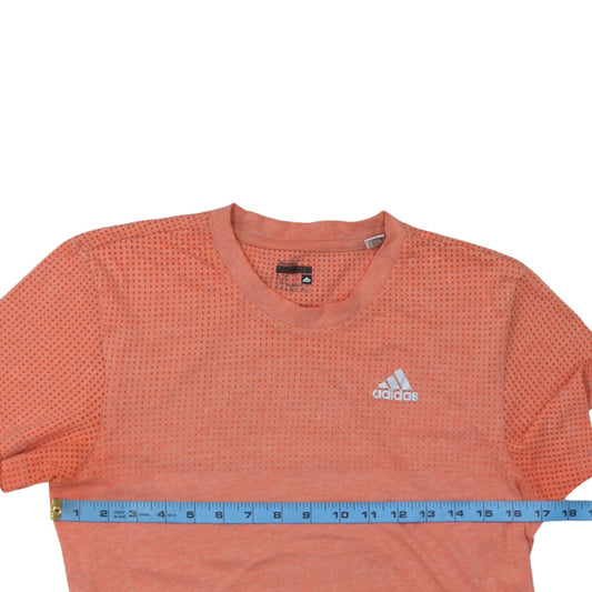 Adidas Womens Orange Aeroknit Climalite T-Shirt Size M