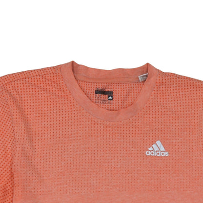Adidas Womens Orange Aeroknit Climalite T-Shirt Size M