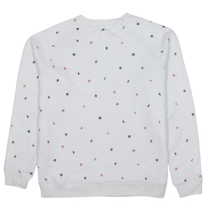 Levi's Womens White Letter Print Pullover Sweatshirt Size S