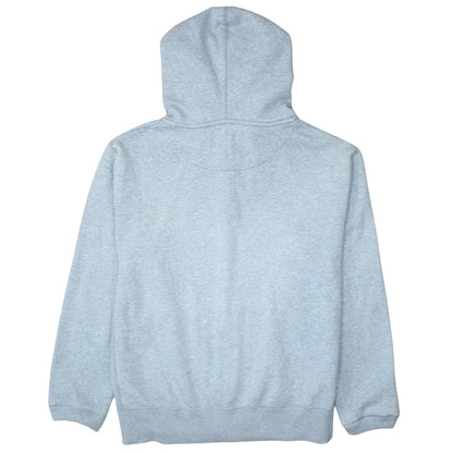 Nike Men Grey Full Zip Hoodie L Regular Fit Sports Fleece