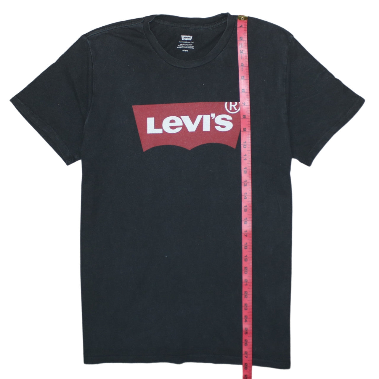Levi's Men's Black Graphic Logo Crew Neck Cotton T-Shirt M