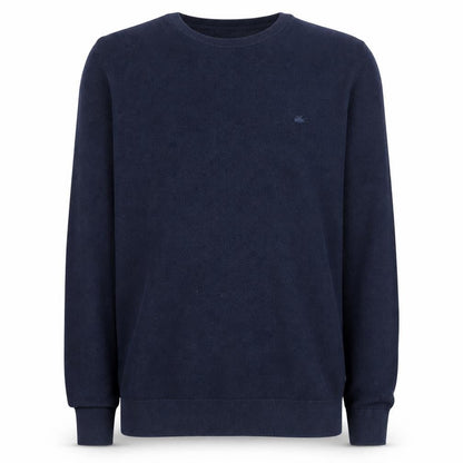 Lacoste Men's Blue Cotton Crew Neck Pullover Jumper Size S