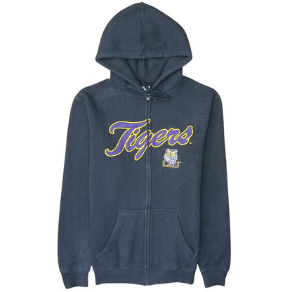 Majestic Men's Black LSU Tigers Full Zip Hoodie Size S