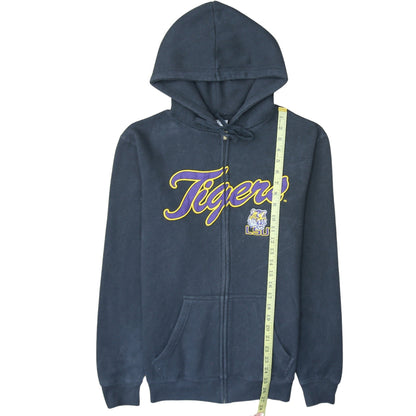 Majestic Men's Black LSU Tigers Full Zip Hoodie Size S