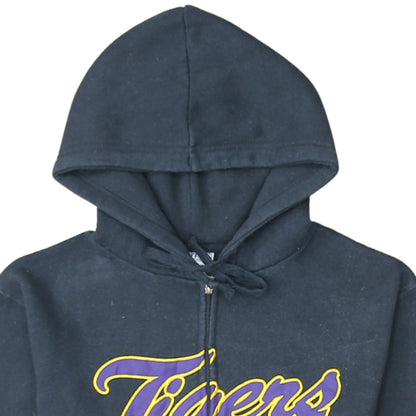 Majestic Men's Black LSU Tigers Full Zip Hoodie Size S