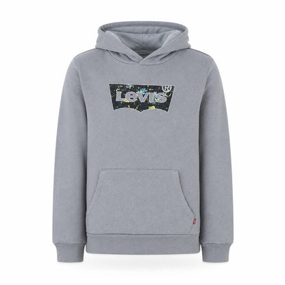 Levi's Boys Grey Pullover Hoodie 16 Years Graphic Print Fleece Sweatshirt