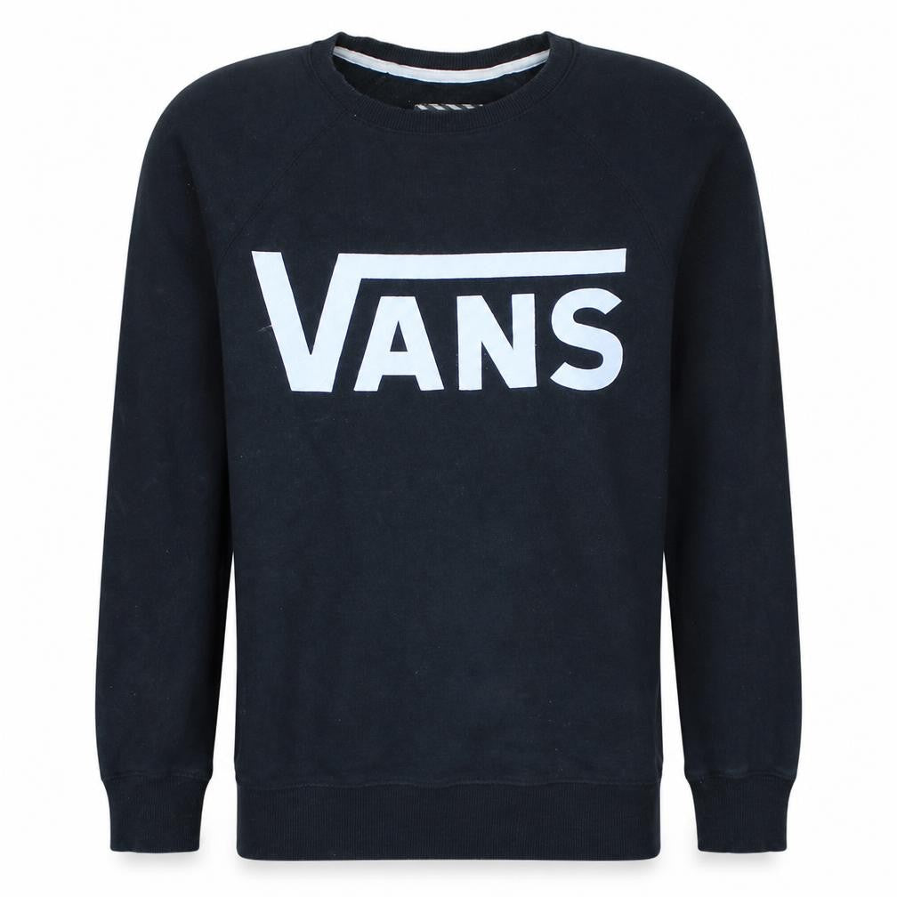 Vans Men's Black XS Crew Neck Pullover Sweatshirt