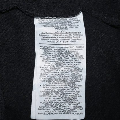 Nike Women Black Pullover Hoodie Medium Graphic Print Logo