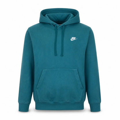 Nike Men's Green Pullover Hoodie Small Logo Fleece Sweatshirt