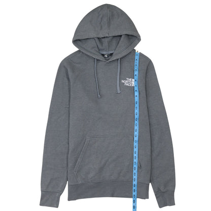 The North Face Men's Grey Pullover Hoodie Small Outdoor Logo Fleece