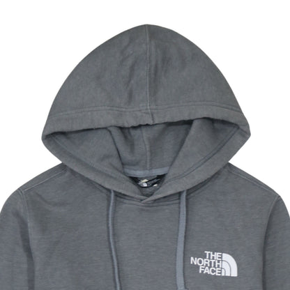 The North Face Men's Grey Pullover Hoodie Small Outdoor Logo Fleece