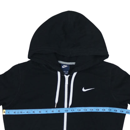 Nike Womens Black Full Zip Hoodie Size M Hooded Sweatshirt
