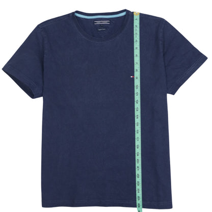 Tommy Hilfiger Men's Blue Organic Cotton Crew Neck T-Shirt L