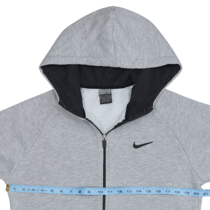 Nike Men's Grey Full Zip Hoodie L Fleece Sportswear