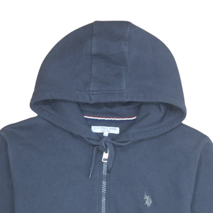 U.S. Polo Assn. Men's Blue 1/2 Zip Hoodie L Classic Cotton Blend