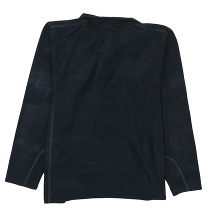 Columbia Women Black L Fleece 1/4 Zip Pullover Sweatshirt