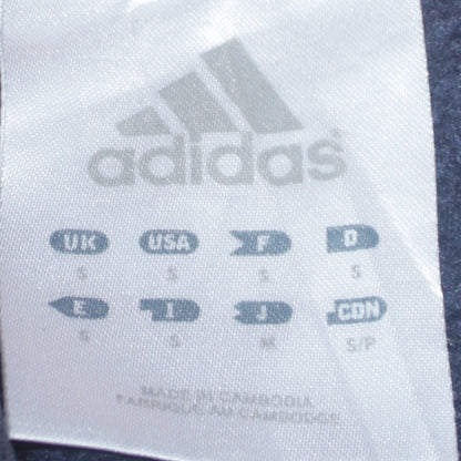 Adidas Womens Navy Orange Hoodie Small Pullover Hooded Sweatshirt