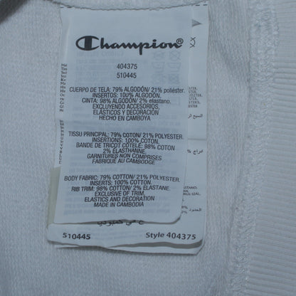 Champion Girls White Pullover Hoodie 15-16 Years Logo Graphic Hooded Sweatshirt