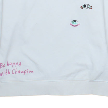 Champion Girls White Pullover Hoodie 15-16 Years Logo Graphic Hooded Sweatshirt