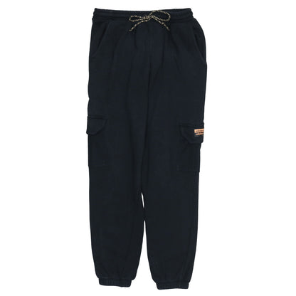 adidas Womens Black Cargo Fleece Jogger Trousers Size 14