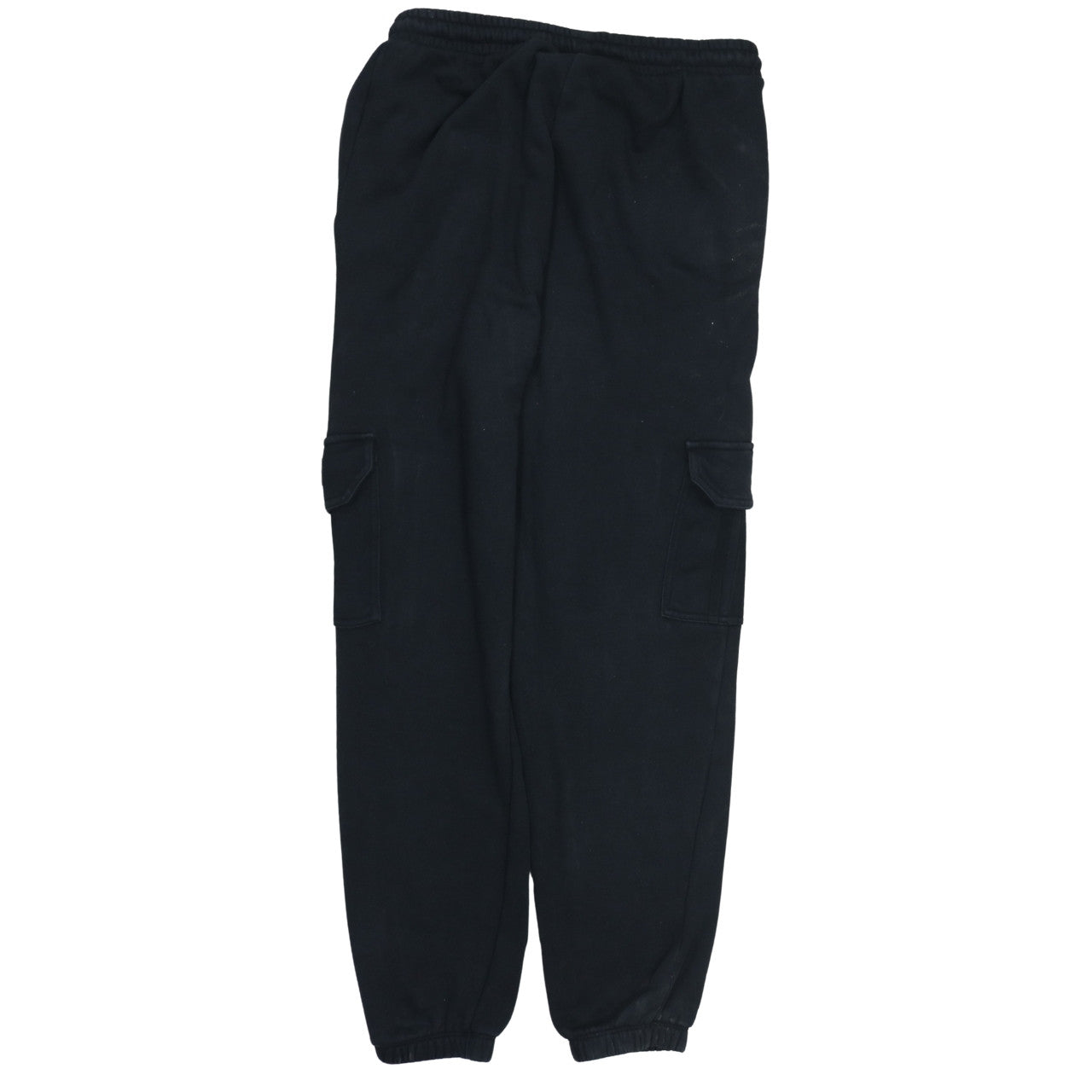adidas Womens Black Cargo Fleece Jogger Trousers Size 14