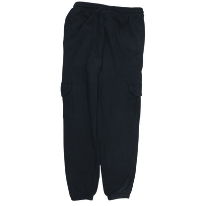 adidas Womens Black Cargo Fleece Jogger Trousers Size 14
